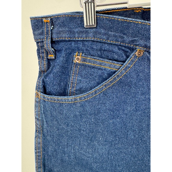 Dickies Jeans 48x32 Relaxed Fit Mens Straight‎ Leg Jeans Dark Wash NEW - Picture 9 of 16